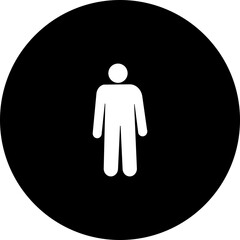 Male and female bathroom or restroom sign flat and line icon. Toilet symbol black vector isolated on transparent background. Girls and boys restrooms sign wc, lavatory for app and web.