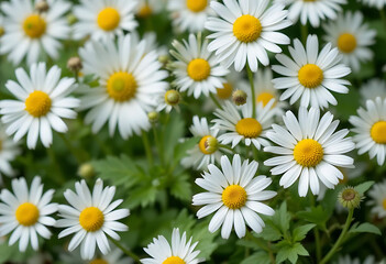 Fototapeta premium daisies in a garden