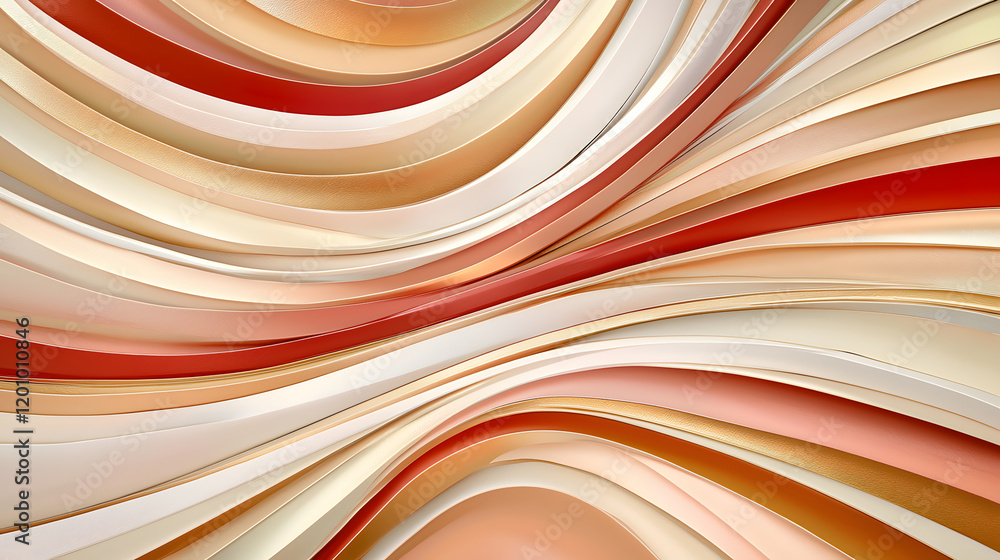 Poster dynamic flow of warm tones abstract art digital design modern aesthetic artistic perspective visual 