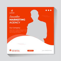 Business promotion social media post design
