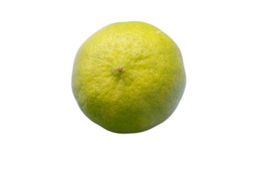 Fresh Green Lime Isolated on White Background for Culinary Use