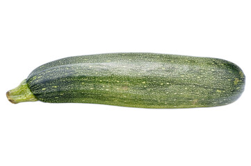 Fresh Green Zucchini Isolated on White Background for Culinary Use