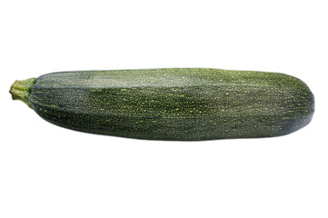 Fresh Green Zucchini Vegetable Isolated on White Background