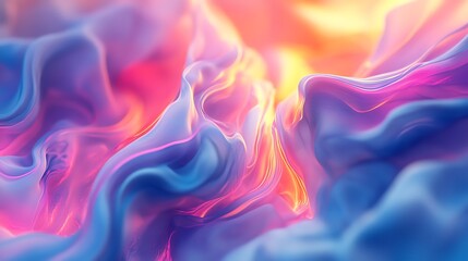 Fototapeta premium Dynamic flame-inspired texture with radiant light effects and smooth flowing gradients