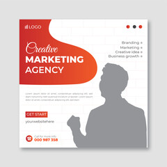 Business promotion social media post design