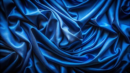 Fototapeta premium Deep Blue Fabric Texture: Partition Wall Background - Night Photography