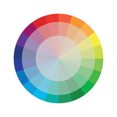 Obraz premium Color wheel | Color Palette | Color Circle | Color Theory | Vibrant Colors | Vibrant Color wheel