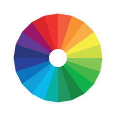 Obraz premium Color wheel | Color Palette | Color Circle | Color Theory | Vibrant Colors | Vibrant Color wheel