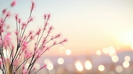 Bokeh Particles Delicate, pastel colored bokeh particles against a light background, creating a dreamy and whimsical atmosphere for a baby shower or springtime event.