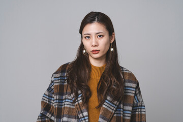 Fototapeta premium 冬ファッションの女性