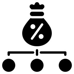 Creditworthiness Factor Glyph Icon