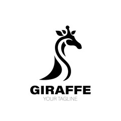 Obraz premium Giraffe Logo. Giraffe Logo Design. Giraffe Logo Brand. Giraffe Logo Vector Design Isolated on White Background