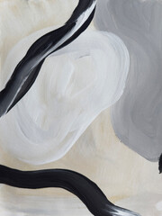 Modern contemporary abstract artwork. Expressive painting texture