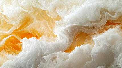 Vibrant swirling abstract art with cloudlike textures