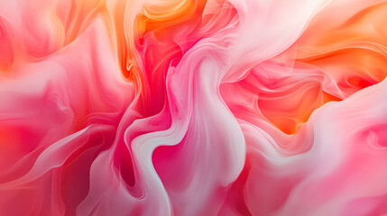 Vibrant swirling abstract art with cloudlike textures