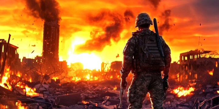 war zone - nondescript war zone not meant to represent any particular conflict/country