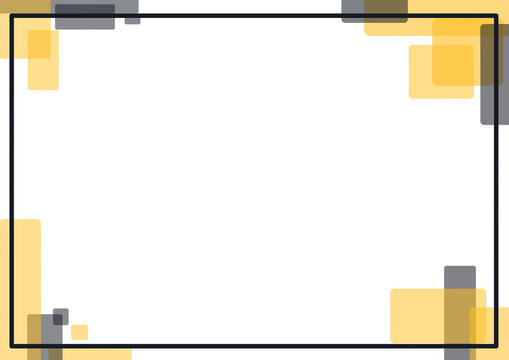 Blank background for certificate with abstract geometric square frame