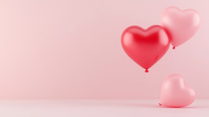 Floating Heart Balloons: A Romantic Valentine's Day Theme
