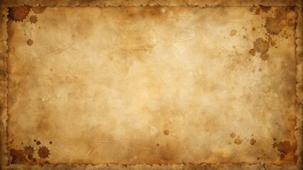 Aged Paper Texture with Brown Stains and Irregular Edges Ideal for Vintage Designs