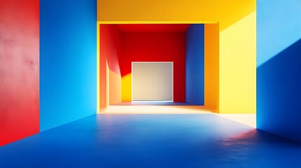 Abstract Colorful Room Interior Design