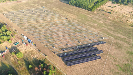 Construction renewable solar power generation system