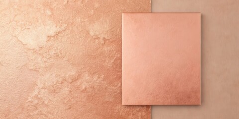 Fototapeta premium Elegant Rose Gold Mockup on Textured Background for Design Presentation