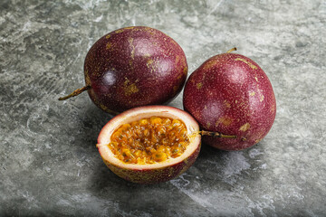 Fresh ripe sweet tropical Maracuya
