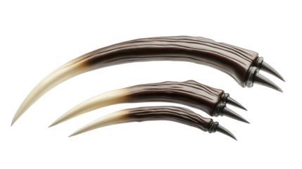 Claws Collection on Clear Background Generative AI