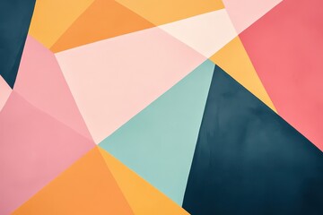 Abstract Geometric Pattern Colorful Triangles