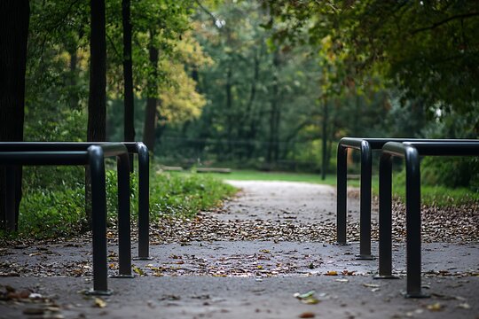 a set of parallel bars