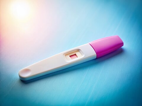 Faint Positive Pregnancy Test: Early Pregnancy Confirmation Stock Photo