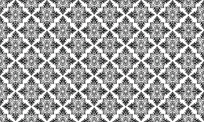 Geometric ethnic flower pattern for background,fabric,wrapping,clothing,wallpaper,Batik,carpet,embroidery style.