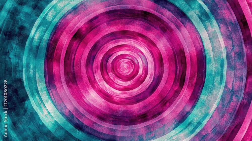 Poster kaleidoscope watercolor concept. colorful abstract circular patterns with vibrant gradients and dyna