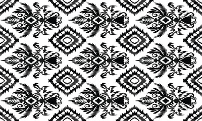 Geometric ethnic flower pattern for background,fabric,wrapping,clothing,wallpaper,Batik,carpet,embroidery style.