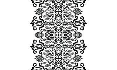 Geometric ethnic flower pattern for background,fabric,wrapping,clothing,wallpaper,Batik,carpet,embroidery style.