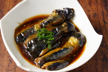 揚げ茄子の甘辛煮