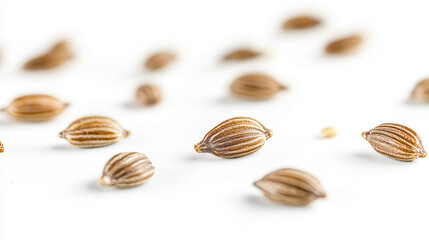 Cereal seeds and symbols isolated on white. Jpeg version also available in gallery