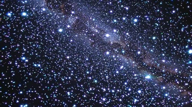 Exploring the beauty of a starry night with twinkling stars illuminating the vast universe