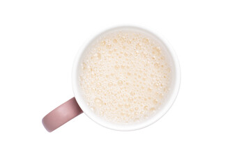 cup of soy milk isolated
