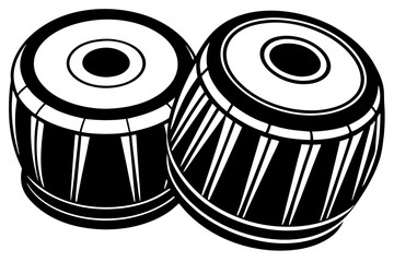 Vector Illustration Clipart Cartoon Musical instrument Tabla Drums