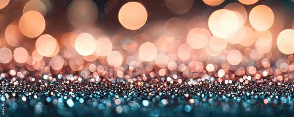 Poster glitter watercolor idea. a sparkling bokeh texture with colorful lights creating a dreamy effect.