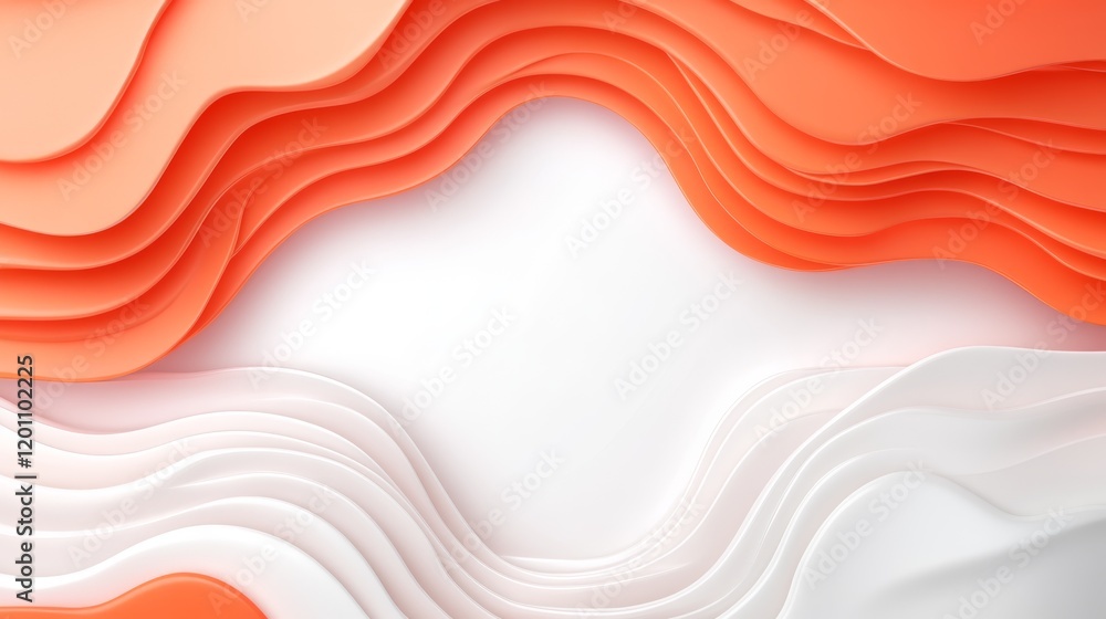 Poster dynamic abstract background with vibrant 3d shapes and modern geometric composition