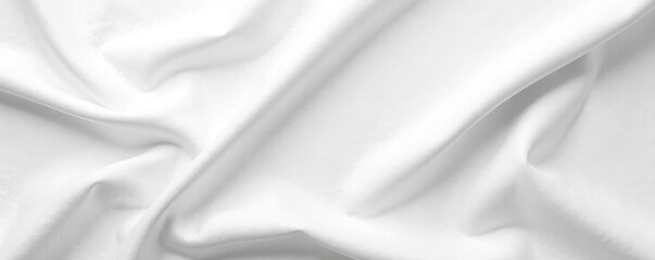 Obraz premium Wrinkled white cotton cloth, seamless texture , aesthetic, art