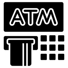 Setting and Mobile Banking Glyph Icon	