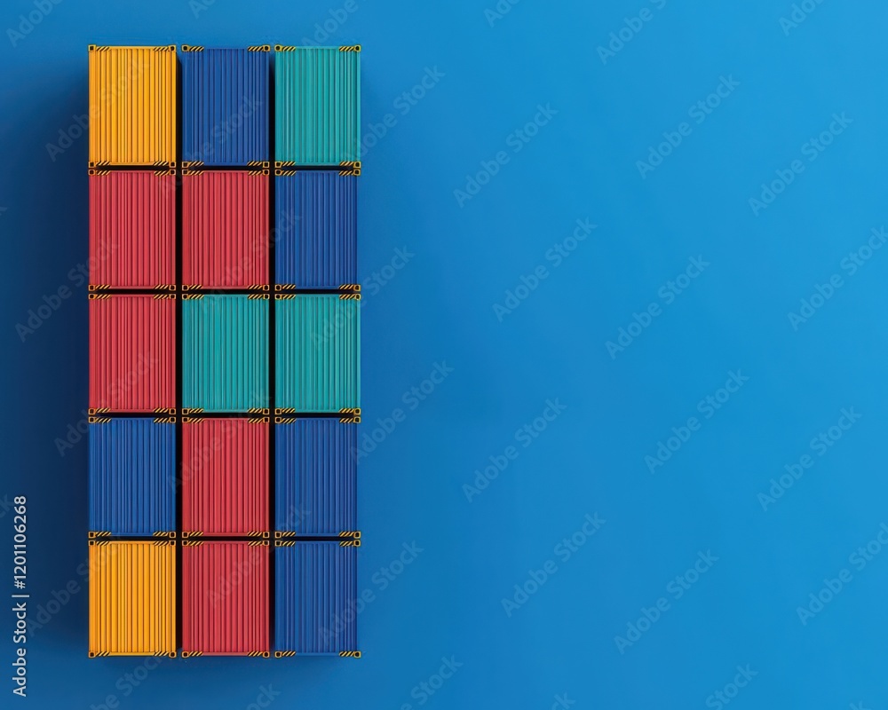 Poster cargo management concept. freight invoice automation software that creates, validates, and processes