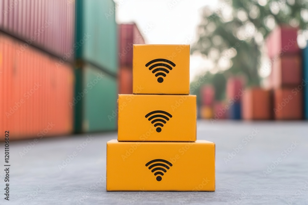 Poster rfid tracking for asset security using rfid tags to monitor cargo locations and verify authenticity 