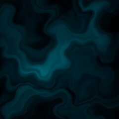 Obraz premium An abstract digital background featuring fluid, swirling shapes in shades of teal and black.