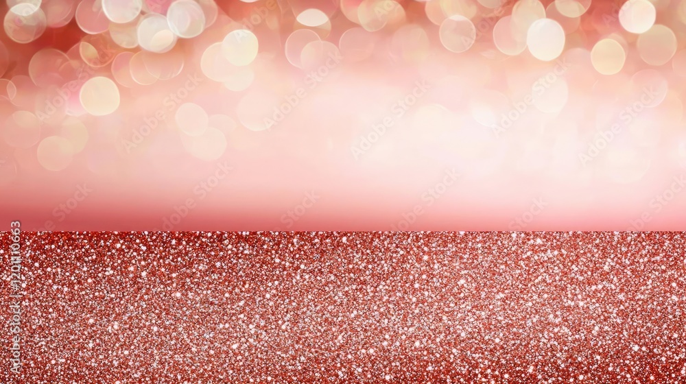 Poster glitter watercolor idea. beautiful sparkling bokeh background with glitter effect for creative proje