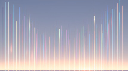 Fototapeta premium Abstract Pastel Lines at Sunset Background