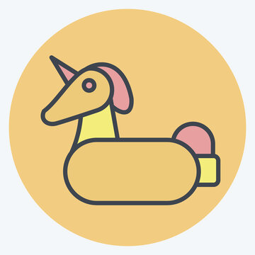 recommend clip art: Icon Life Saver. related to Summer symbol. color mate style. design editable